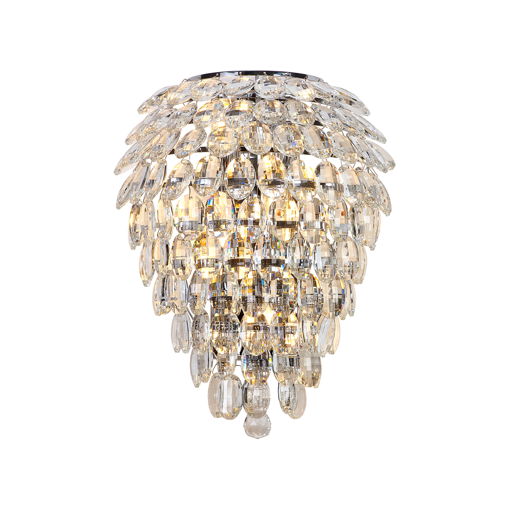 IL32910  Coniston Tall Wall Lamp 4 Light Polished Chrome